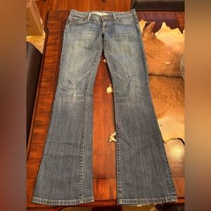Seven medium wash flared jeans